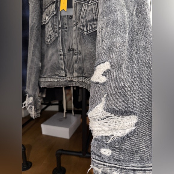 Rhude Trucker Jacket “Black” - Picture 5 of 8